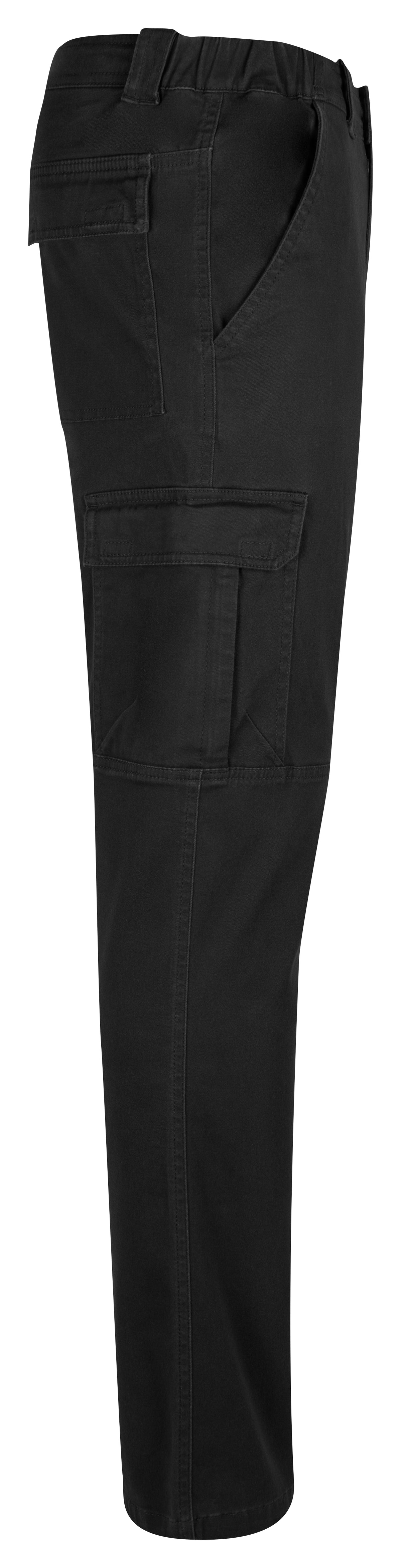 Clique Cargo Pocket Stretch Schwarz, Seitenansicht rechts