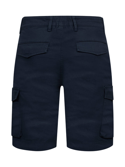 Clique Cargo Shorts Dunkelmarine, Rückansicht