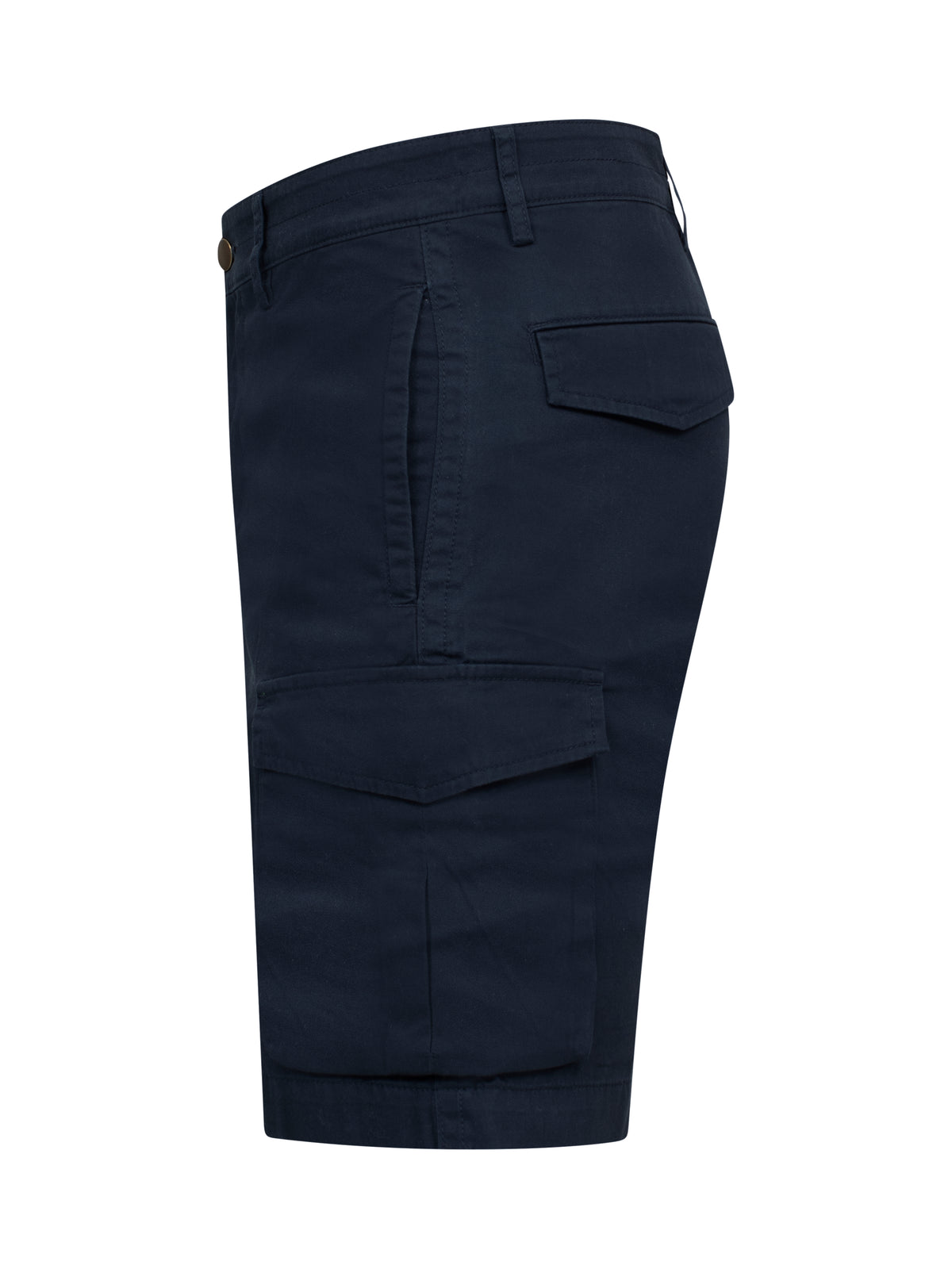 Clique Cargo Shorts Dunkelmarine, Seitenansicht links