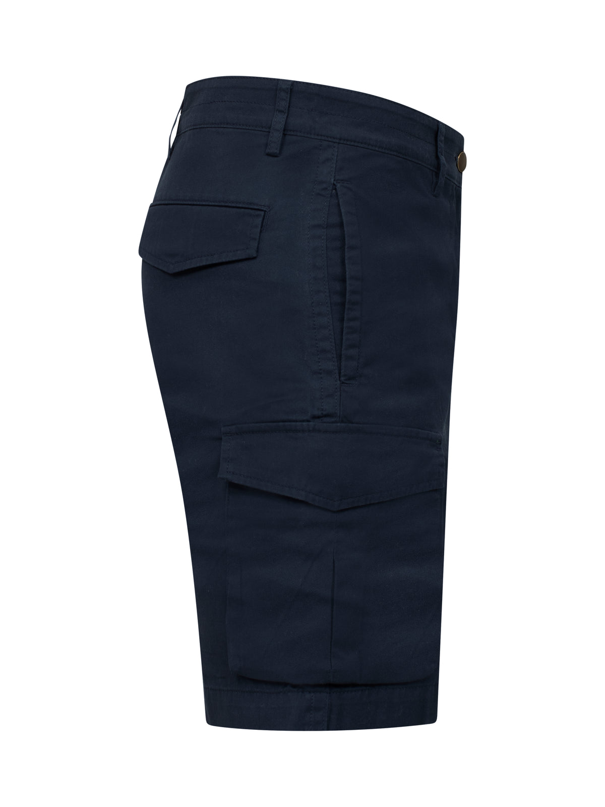 Clique Cargo Shorts Dunkelmarine, Seitenansicht rechts