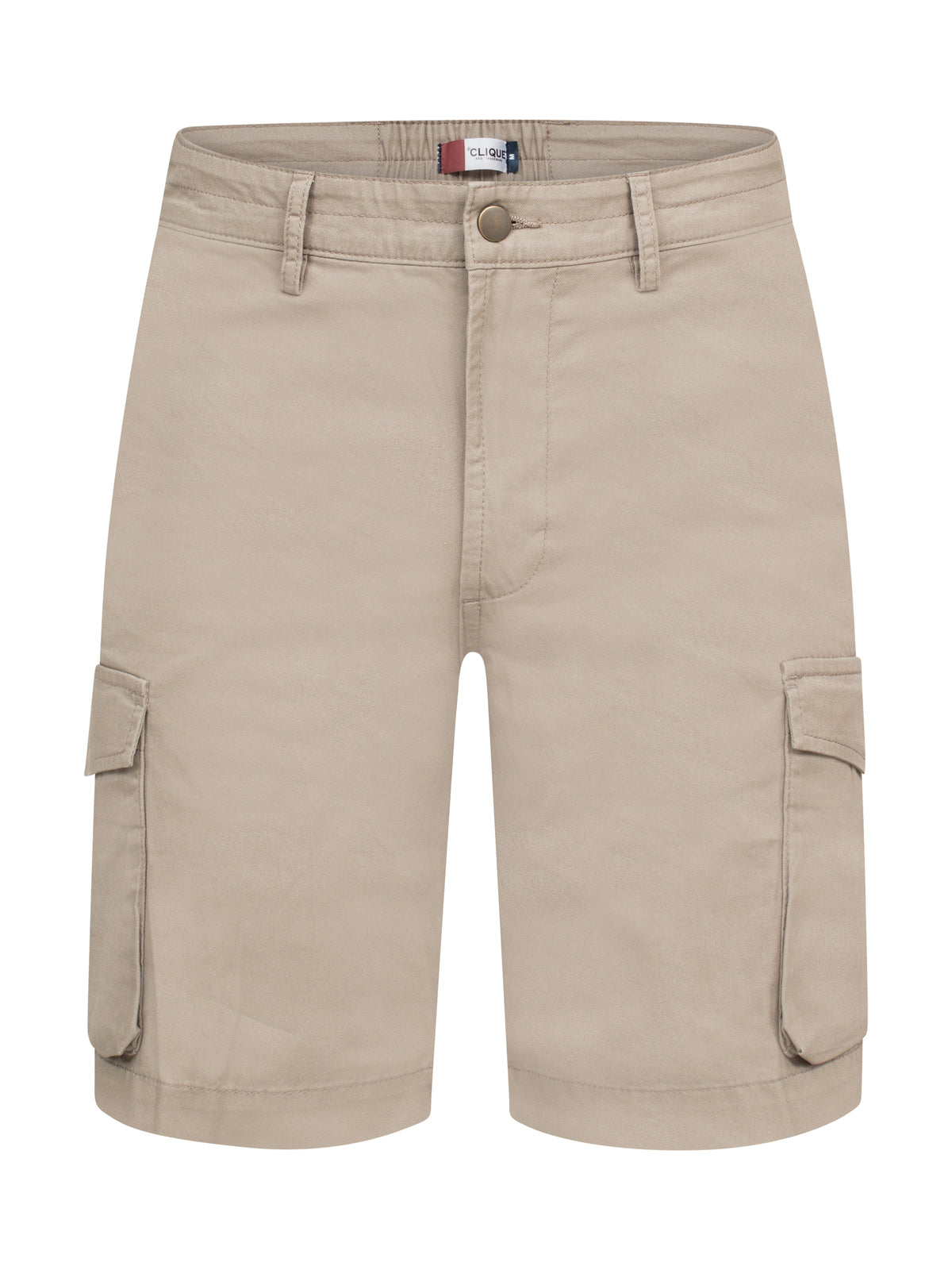 Clique Cargo Shorts Sand, Vorderansicht
