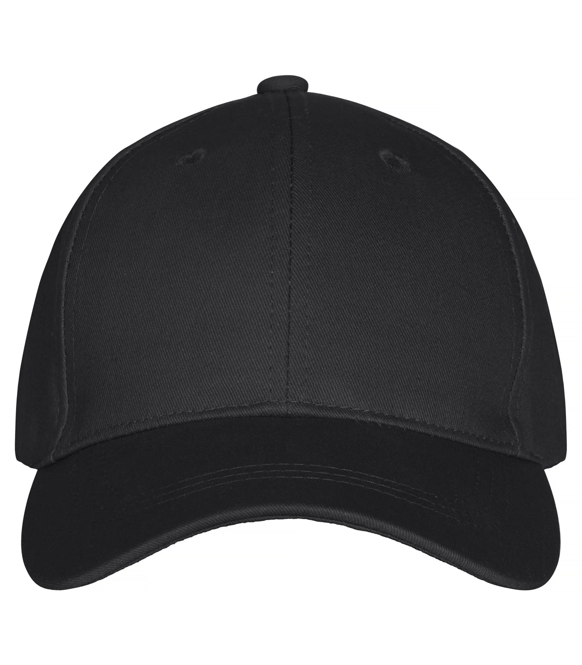 Clique Classic Cap Schwarz, Vorderansicht