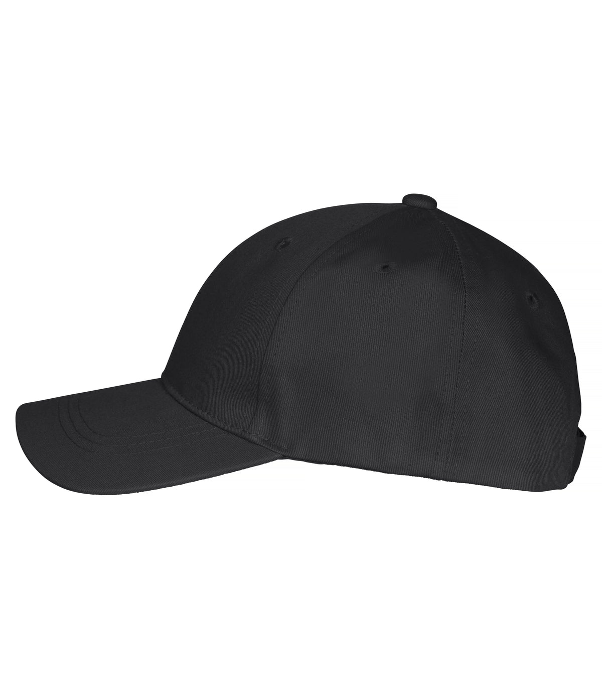 Clique Classic Cap Schwarz, Seitenansicht links
