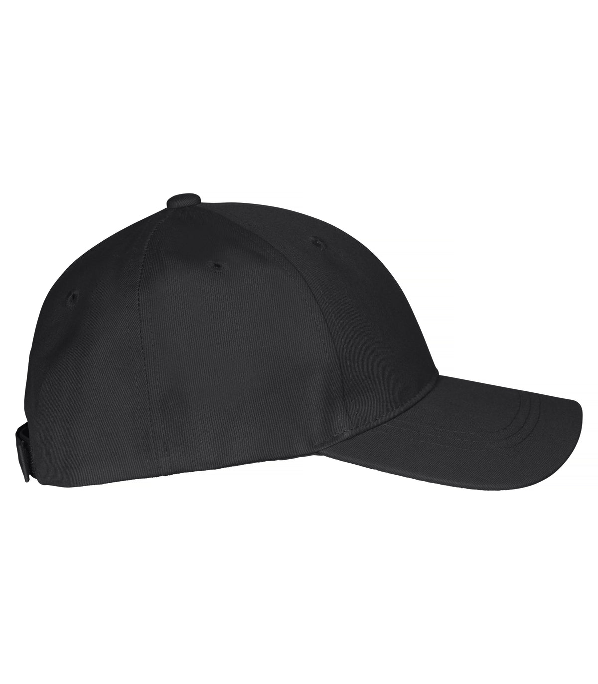 Clique Classic Cap Schwarz, Seitenansicht rechts