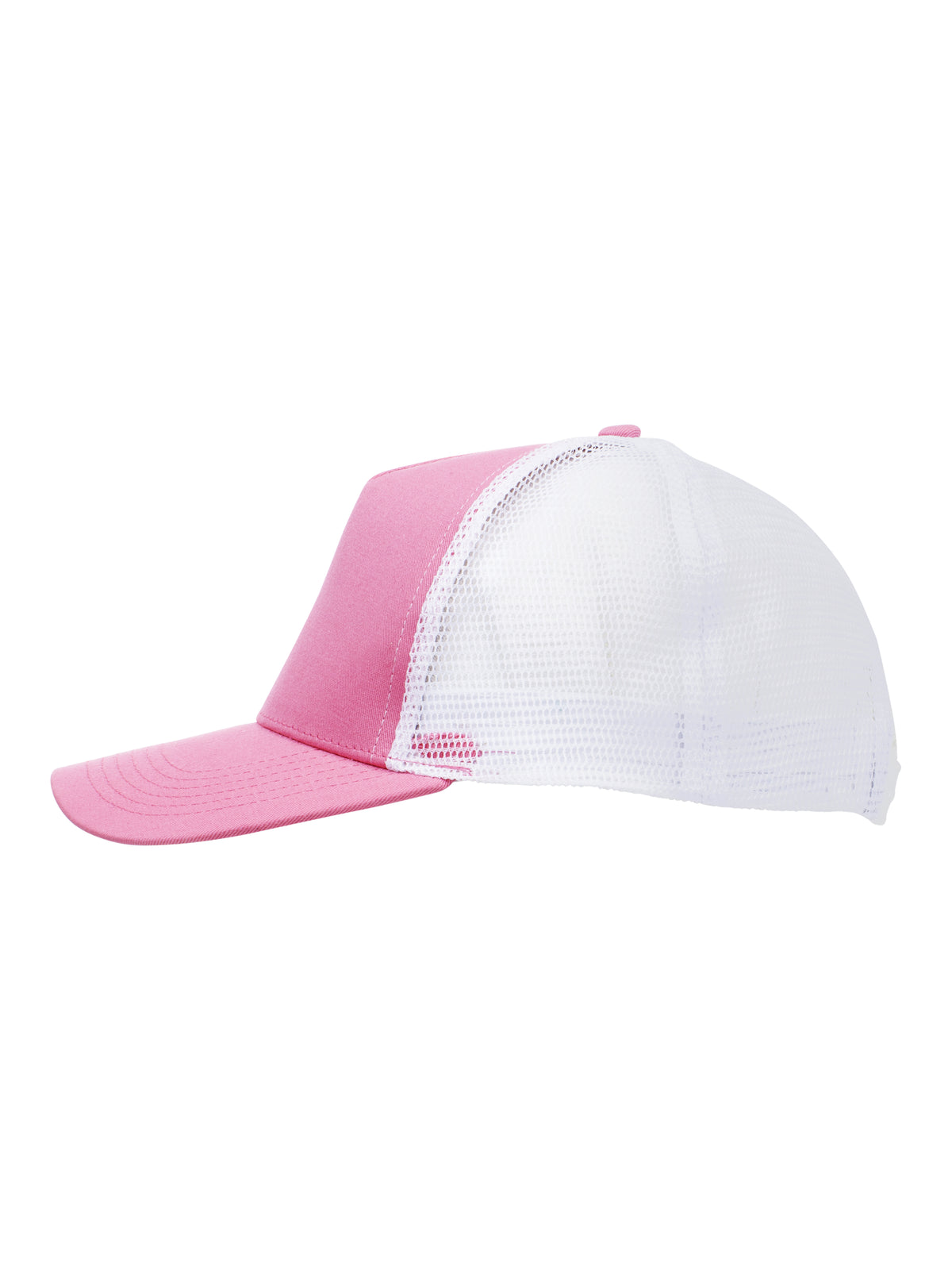 Clique Trucker Cap Rosa/Weiss, Seitenansicht links