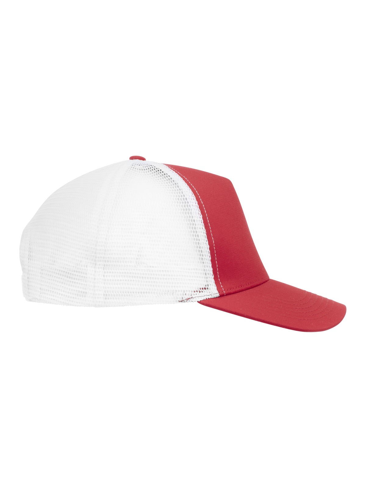 Clique Trucker Cap Rot/Weiss, Seitenansicht rechts