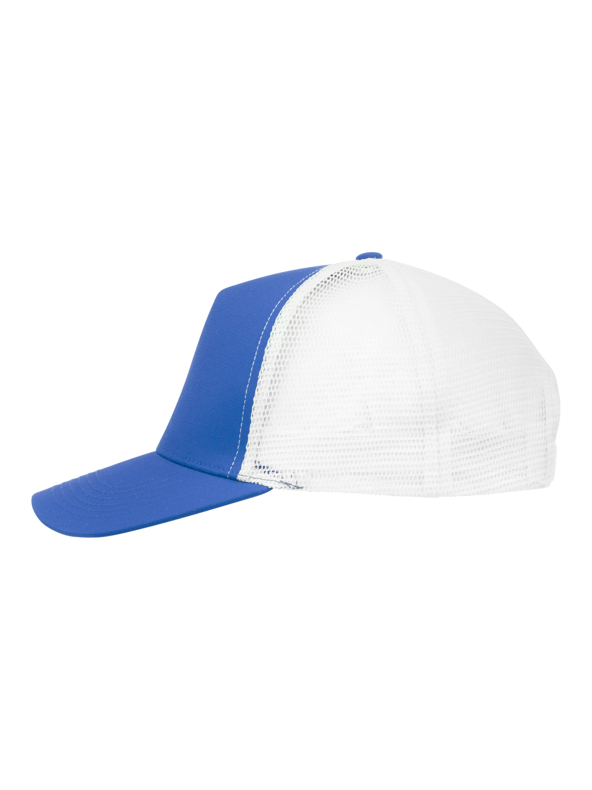 Clique Trucker Cap Royal-Blau/Weiss, Seitenansicht links