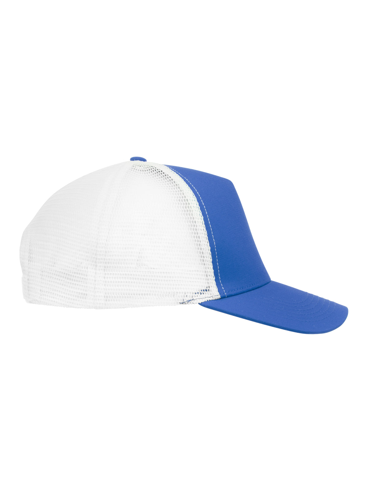 Clique Trucker Cap Royal-Blau/Weiss, Seitenansicht rechts