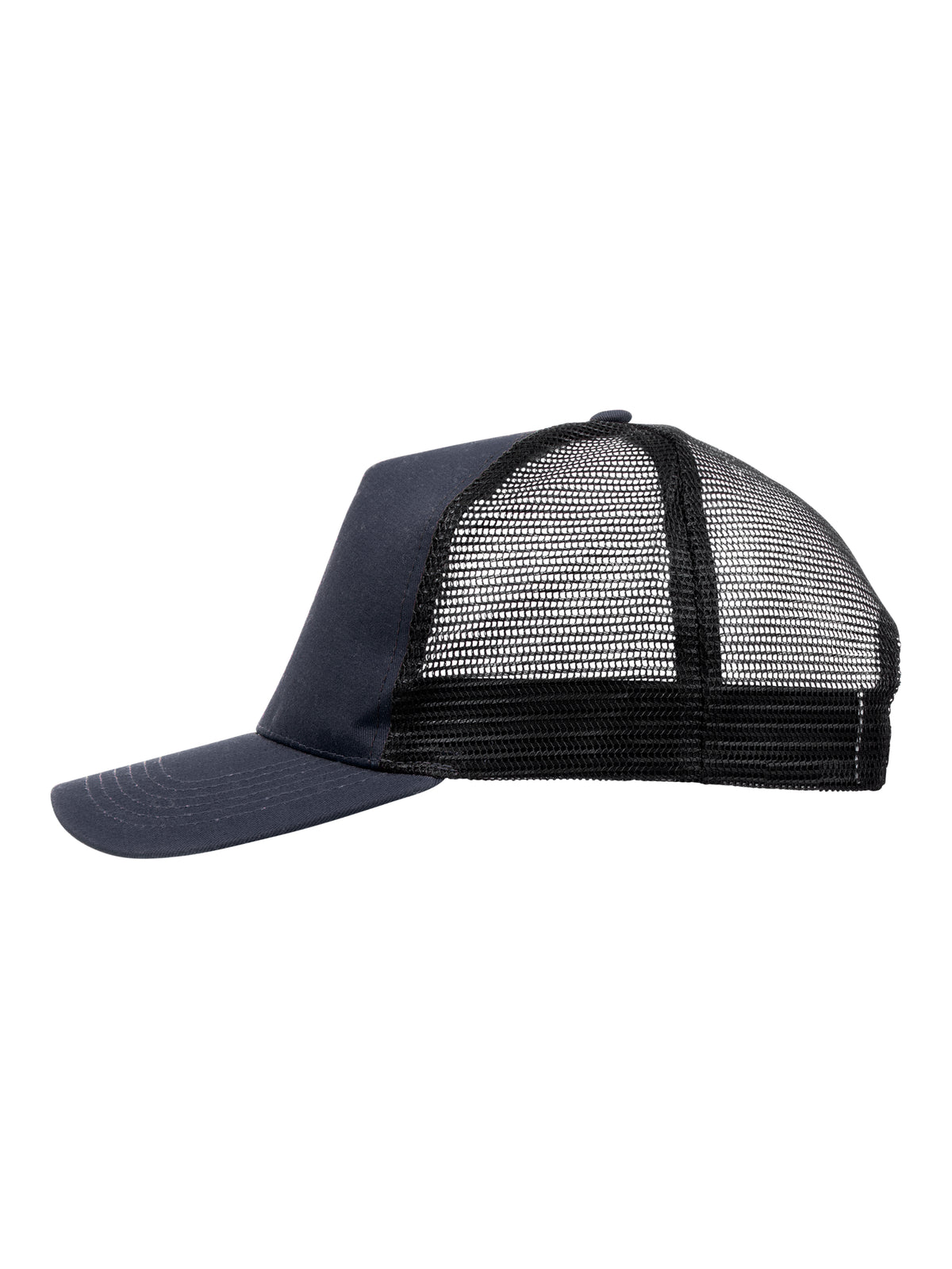 Clique Trucker Cap Dunkelmarine/Schwarz, Seitenansicht links