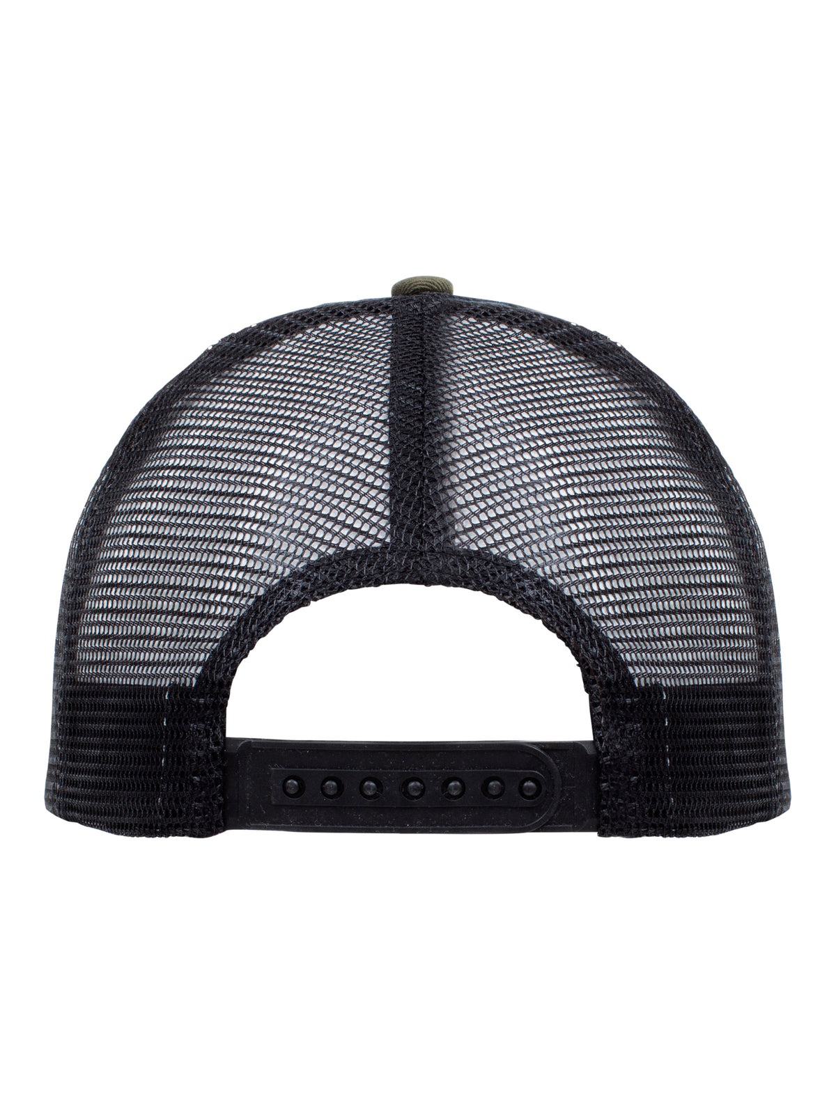 Clique Trucker Cap Moosgrün/Schwarz, Rückansicht