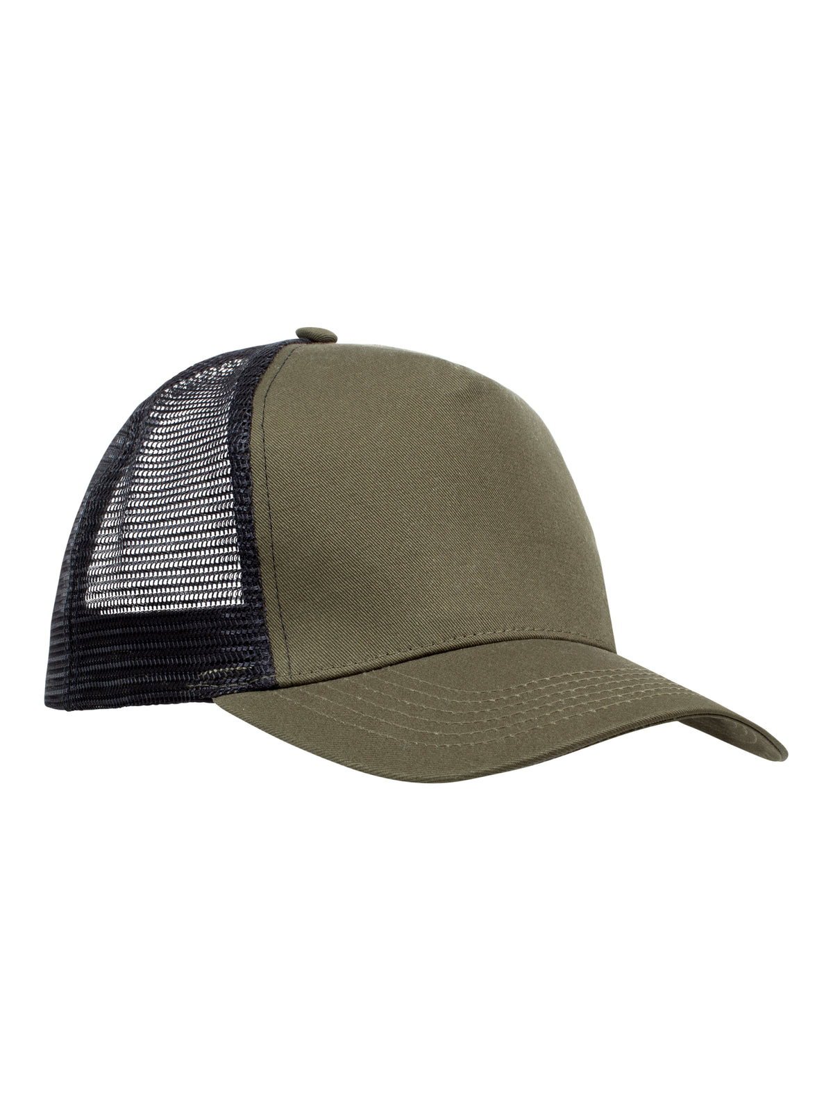 Clique Trucker Cap Moosgrün/Schwarz, Detailansicht