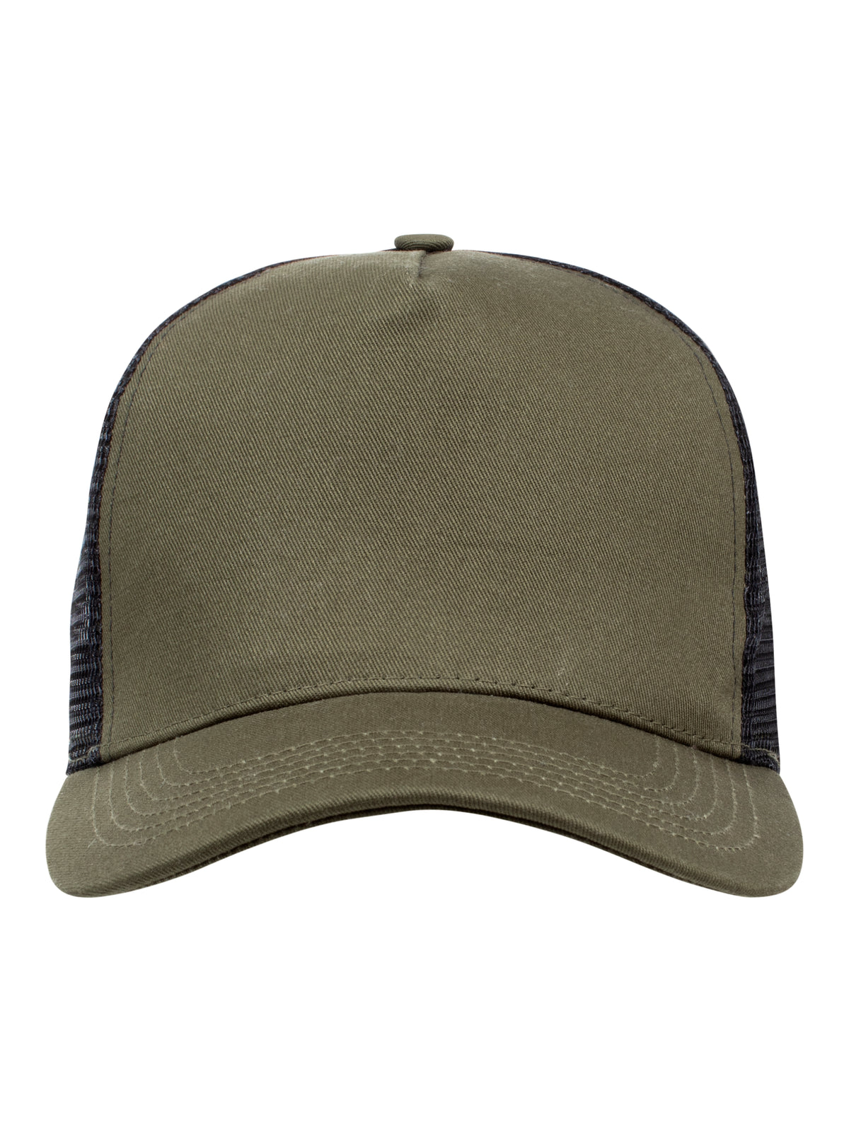 Clique Trucker Cap Moosgrün/Schwarz, Vorderansicht
