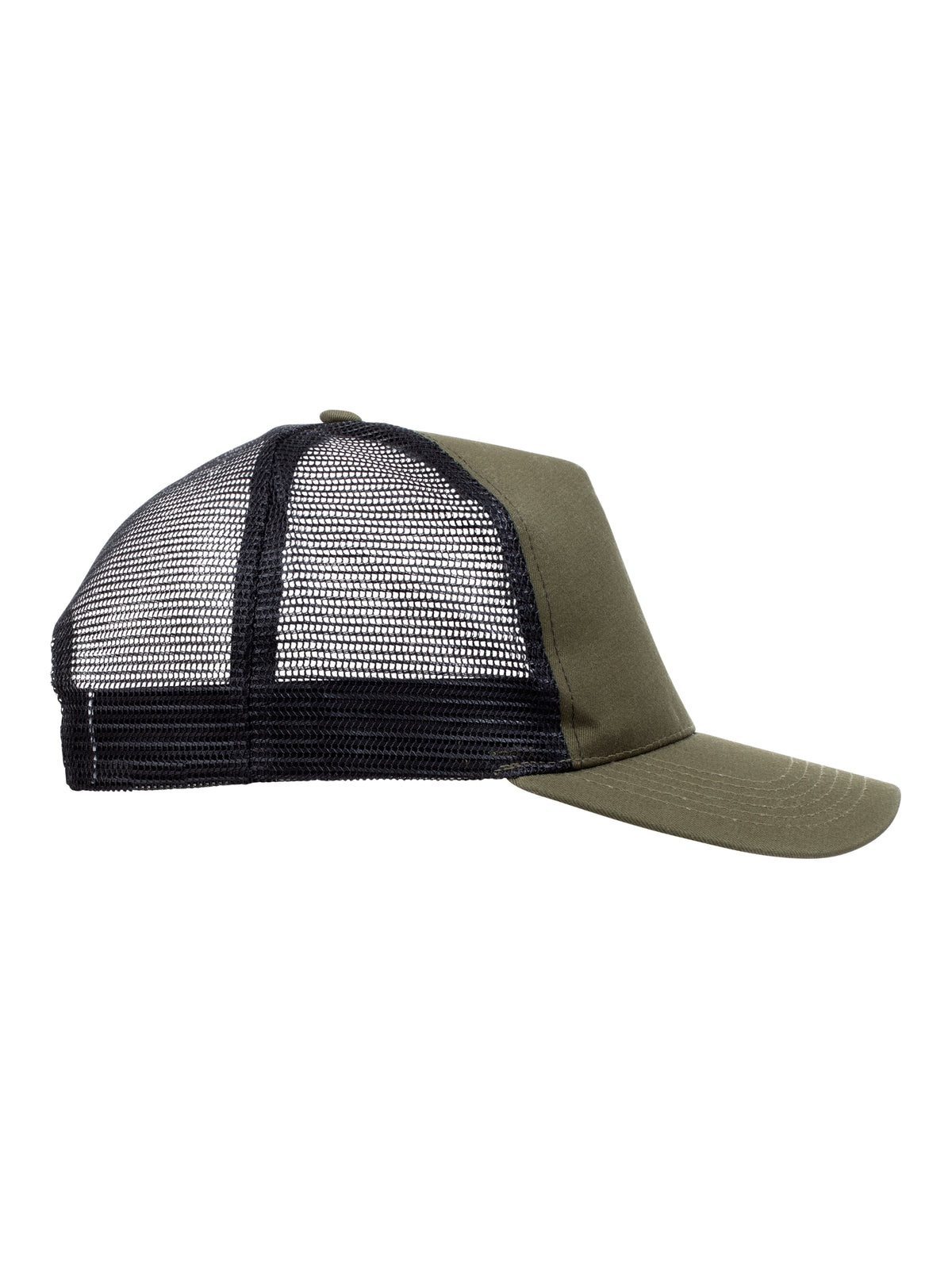 Clique Trucker Cap Moosgrün/Schwarz, Seitenansicht rechts
