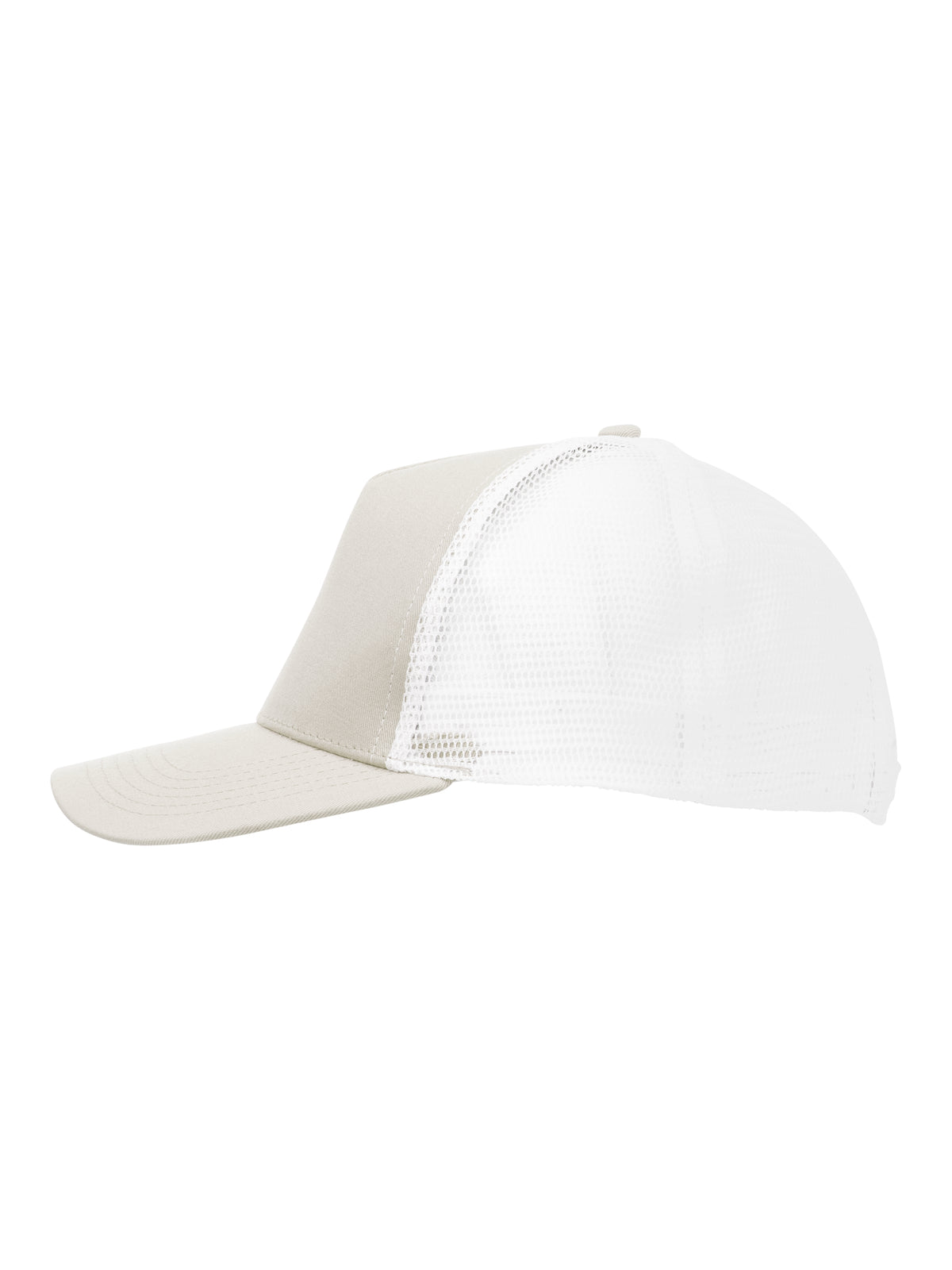 Clique Trucker Cap Staugrau/Weiss, Seitenansicht links