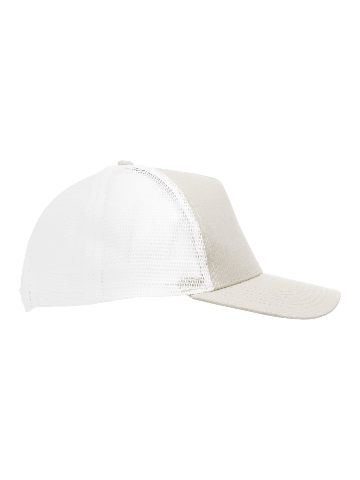 Clique Trucker Cap Staugrau/Weiss, Seitenansicht rechts