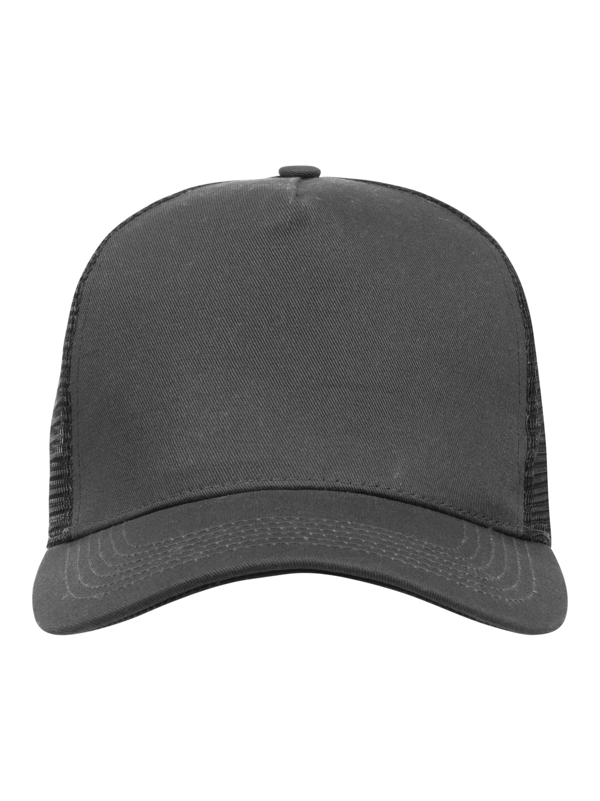 Clique Trucker Cap Metallgrau/Schwarz, Vorderansicht