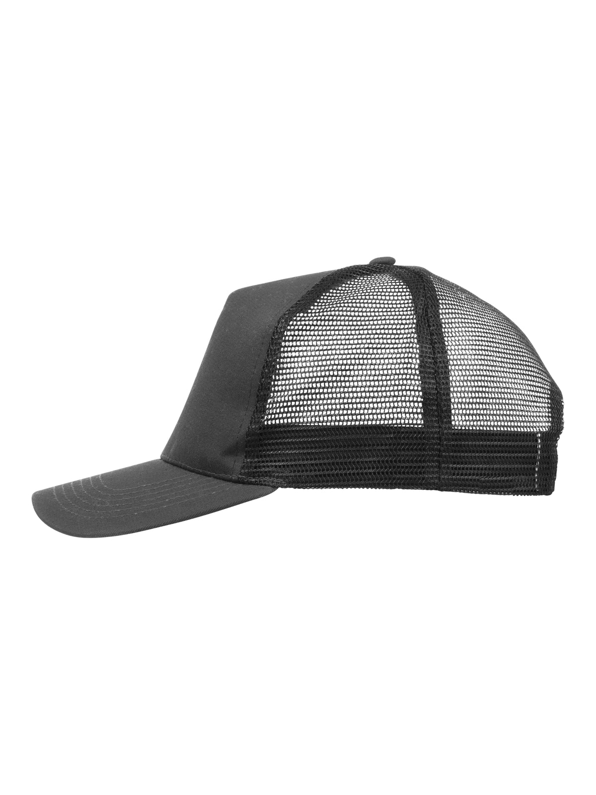 Clique Trucker Cap Metallgrau/Schwarz, Seitenansicht links