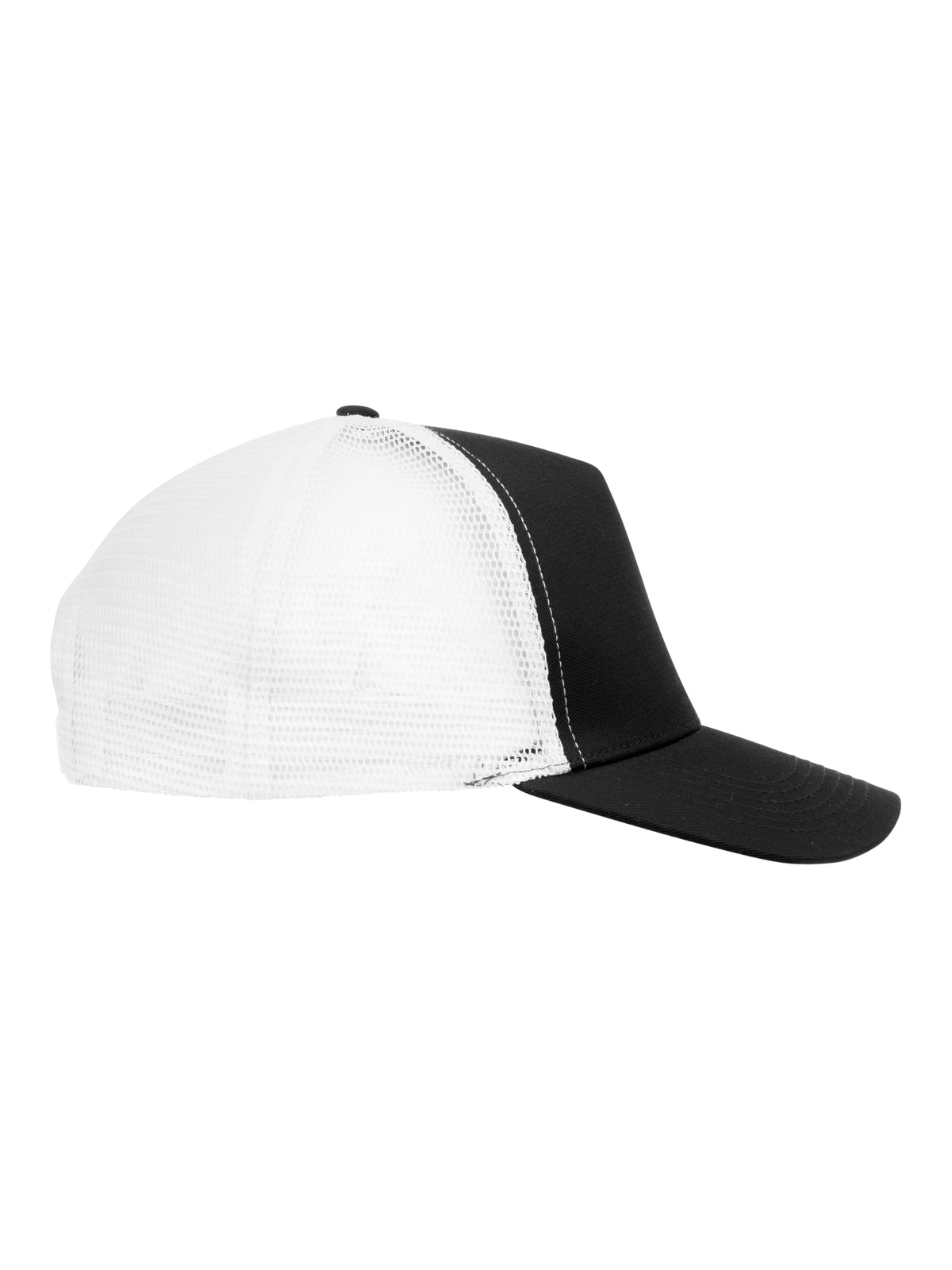 Clique Trucker Cap Schwarz/Weiss, Seitenansicht rechts