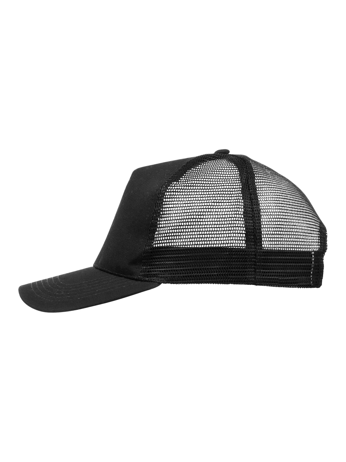 Clique Trucker Cap Schwarz/Schwarz, Seitenansicht links
