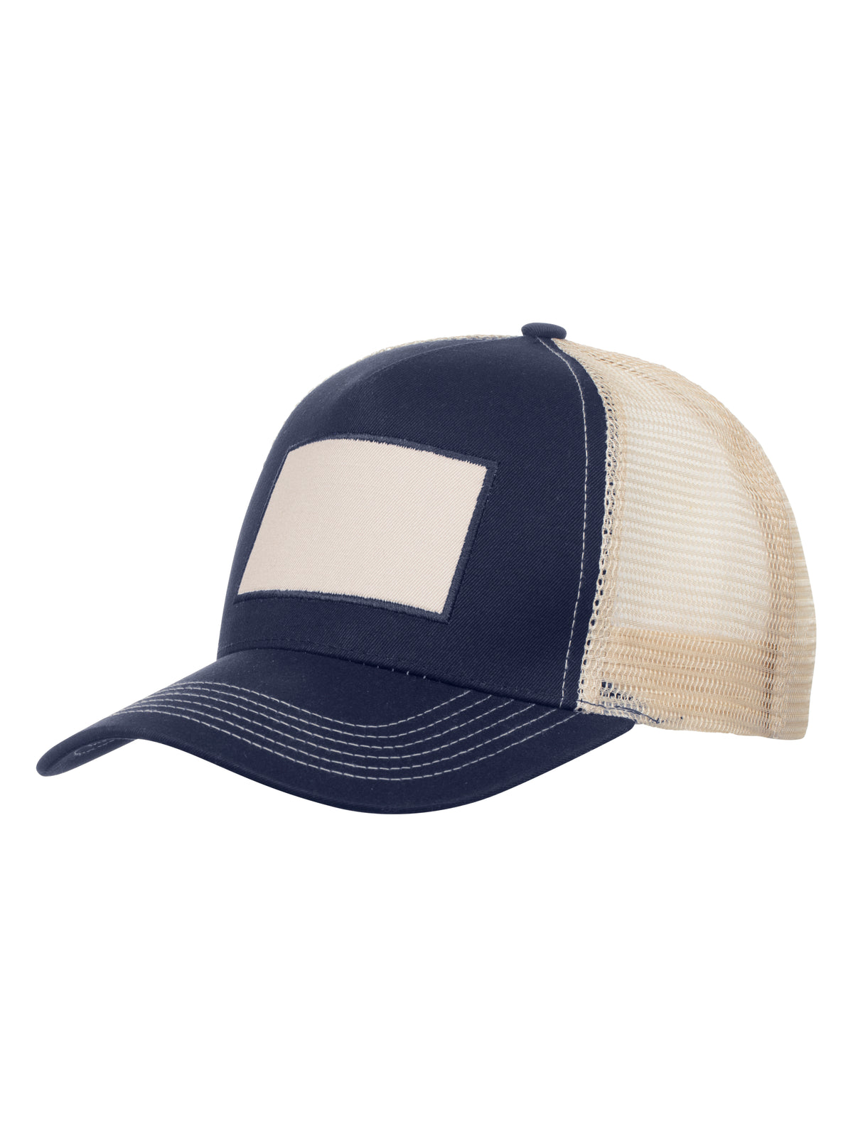 Clique Trucker Patch Cap Dunkelmarine, Detailansicht
