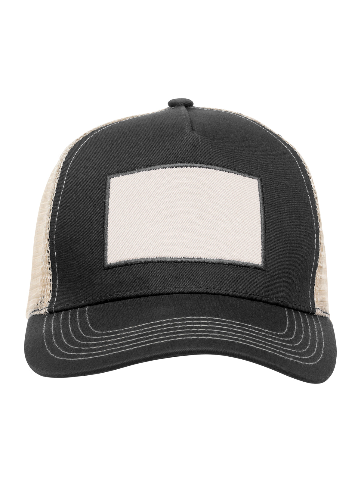 Clique Trucker Patch Cap Metallgrau, Vorderansicht