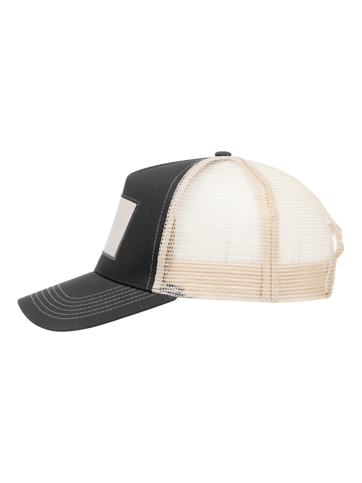 Clique Trucker Patch Cap Metallgrau, Seitenansicht links