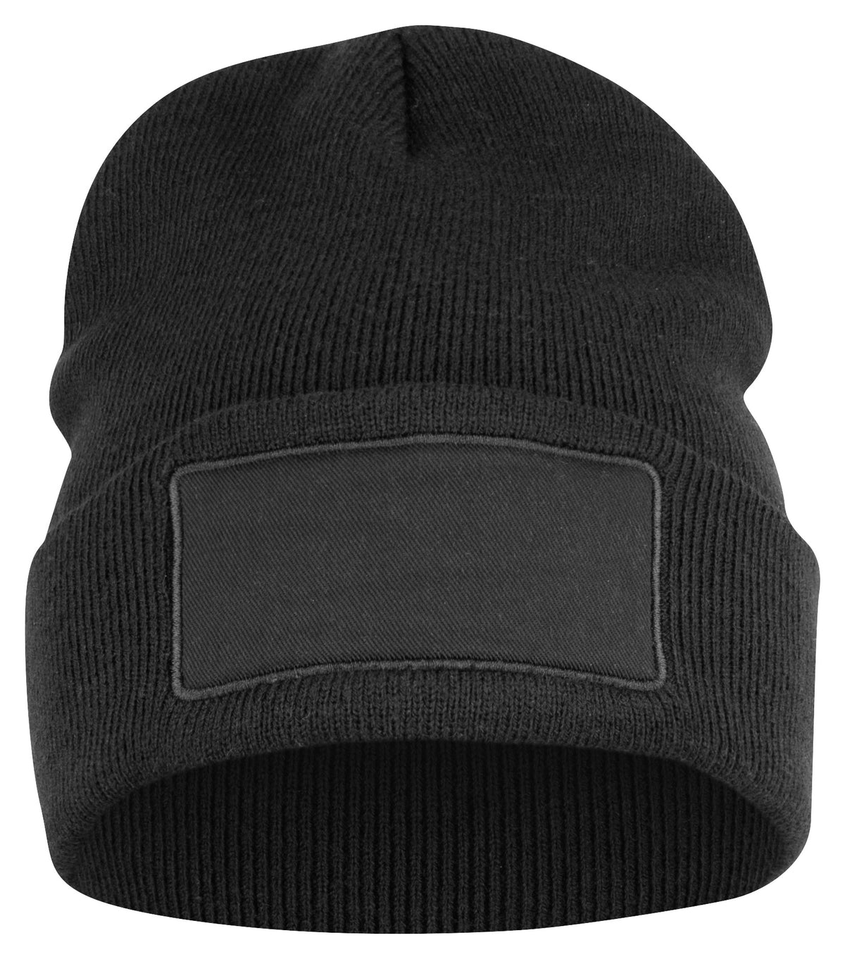 Clique Hubert Patch Schwarz, Vorderansicht