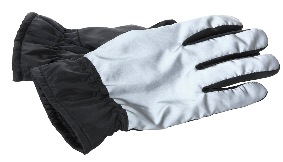 Clique Reflective Gloves Grau reflektierend, Vorderansicht