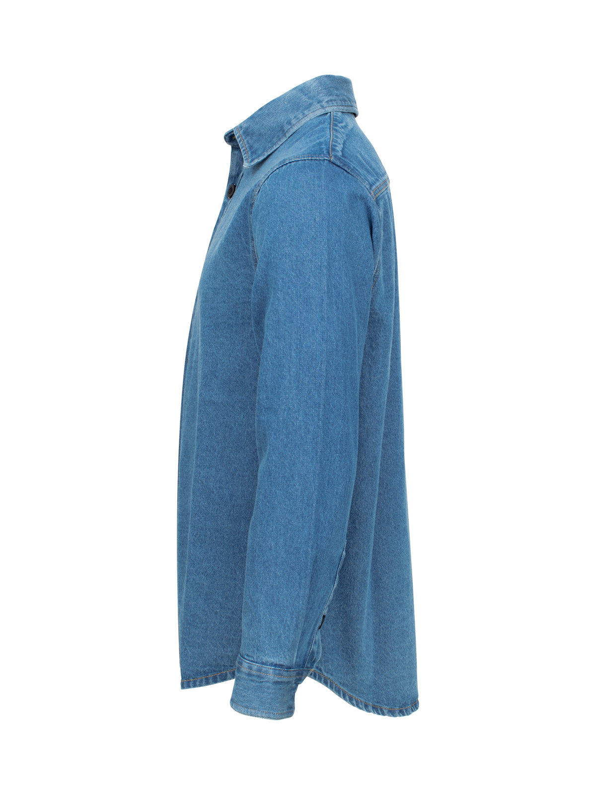Clique Overshirt Denim, Seitenansicht links