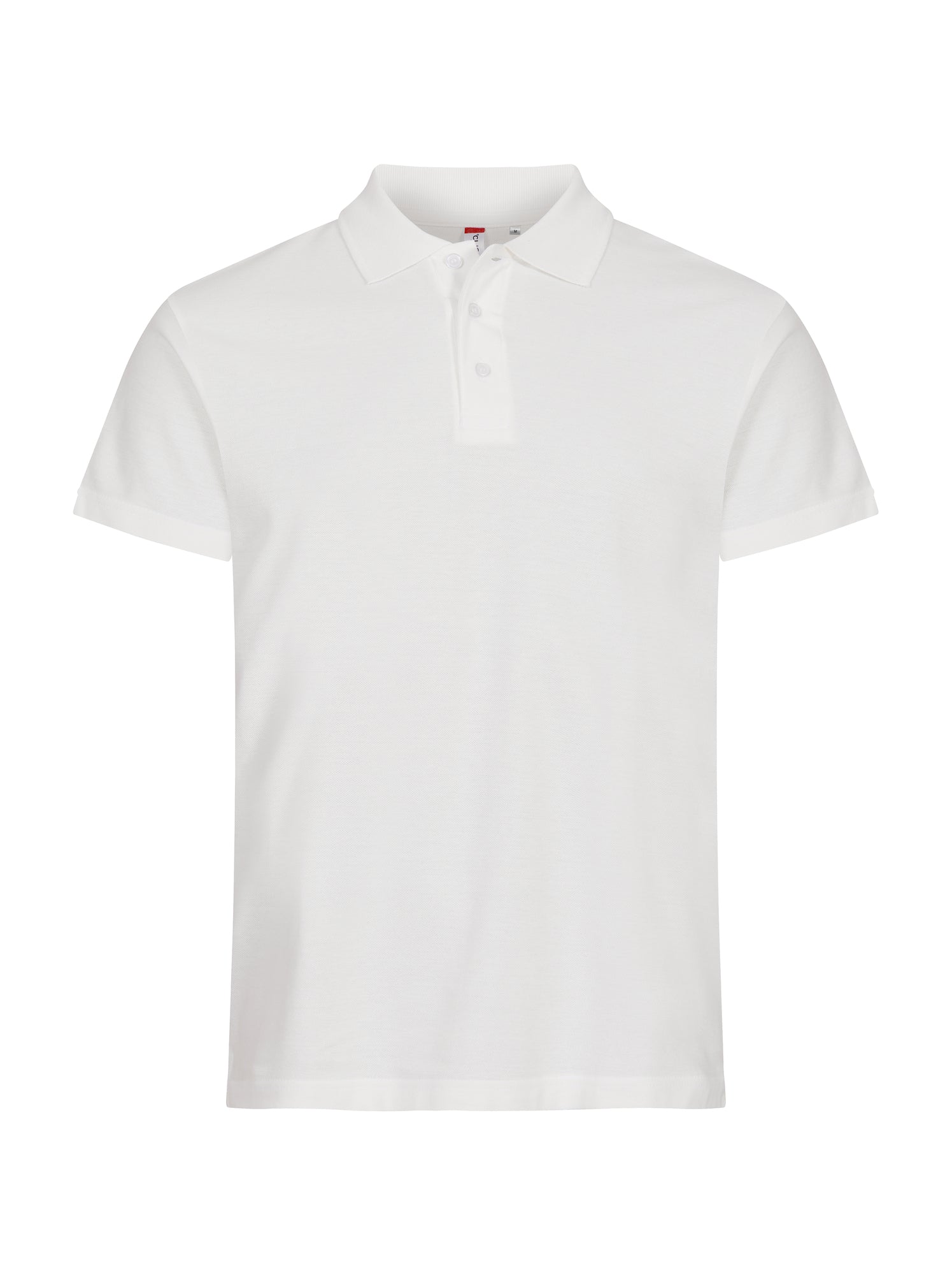 Clique Basic Polo Herren Eierschale, Vorderansicht