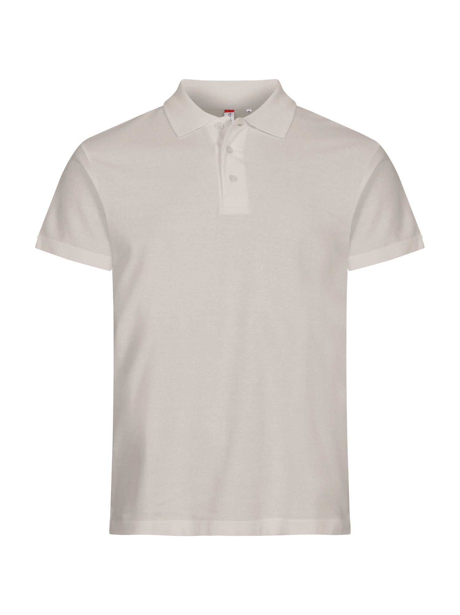 Clique Basic Polo Herren Steingrau, Vorderansicht