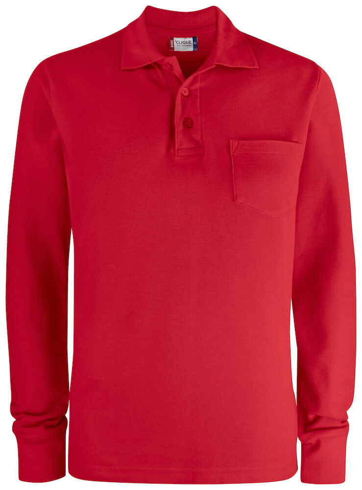 Clique Basic Polo LS Pocket