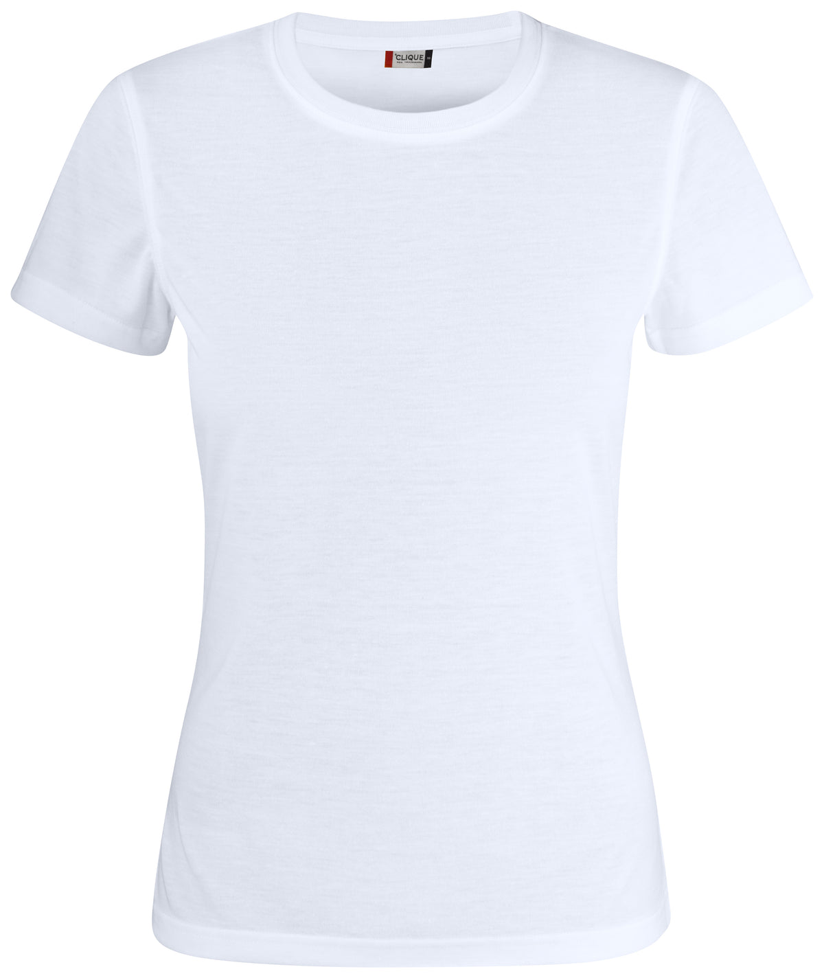 Clique Neon-T Women Weiss, Vorderansicht