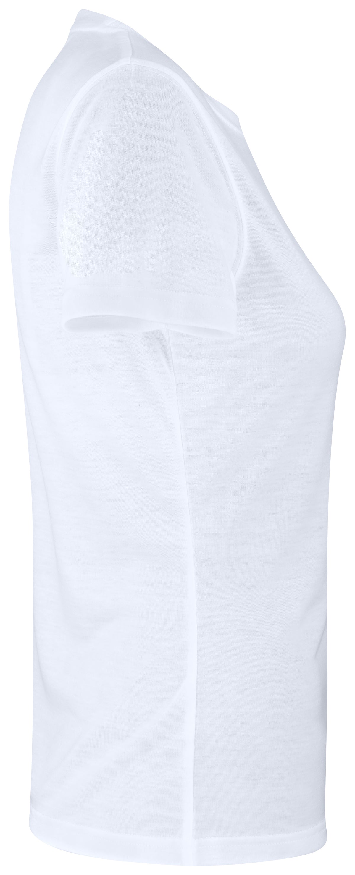 Clique Neon-T Women Weiss, Seitenansicht rechts