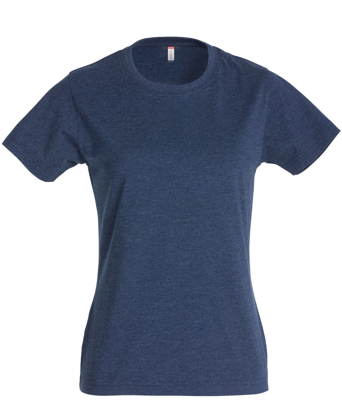 Clique New Classic-T Women Blaumeliert, Vorderansicht