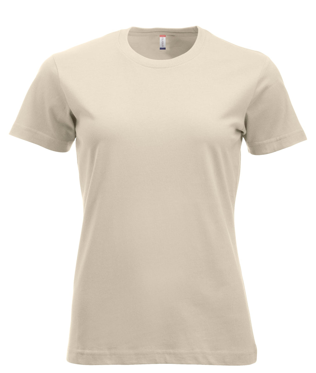 Clique New Classic-T Women Hellbeige, Vorderansicht