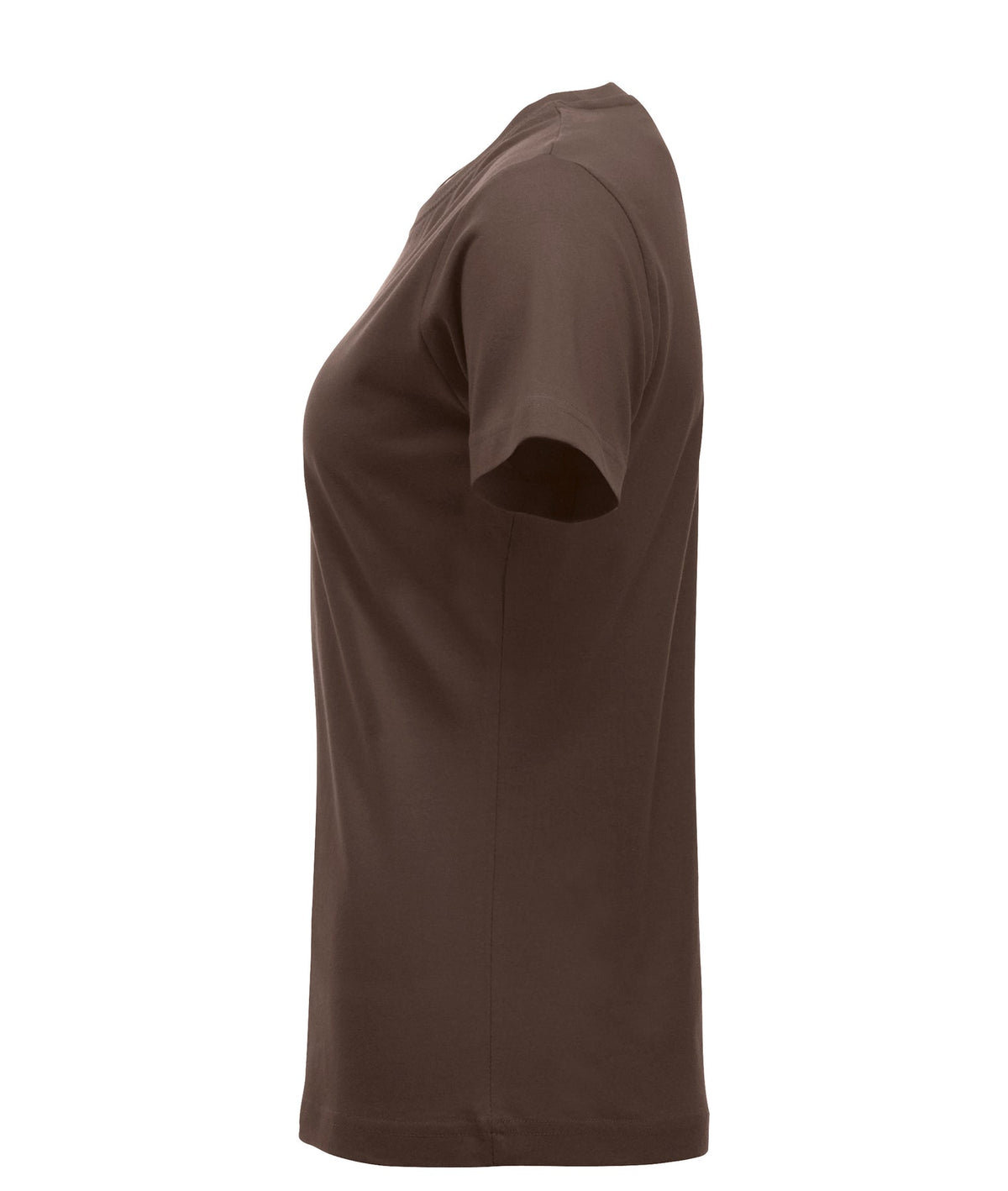 Clique New Classic-T Women Dunkles Mocca, Seitenansicht links
