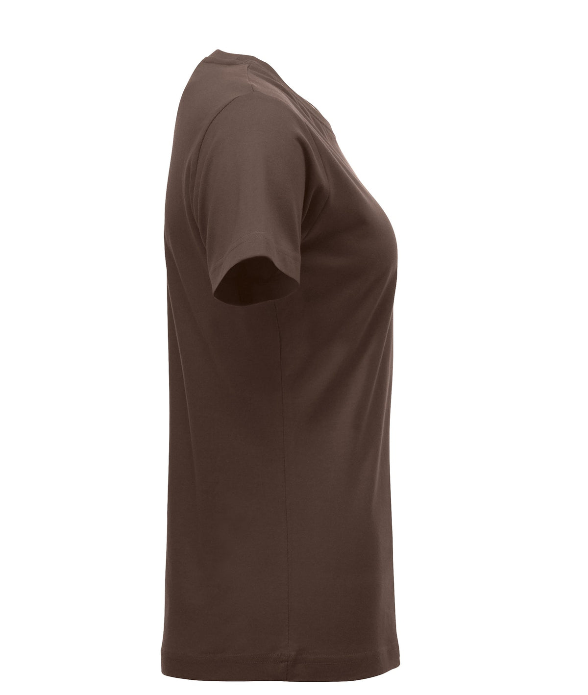 Clique New Classic-T Women Dunkles Mocca, Seitenansicht rechts