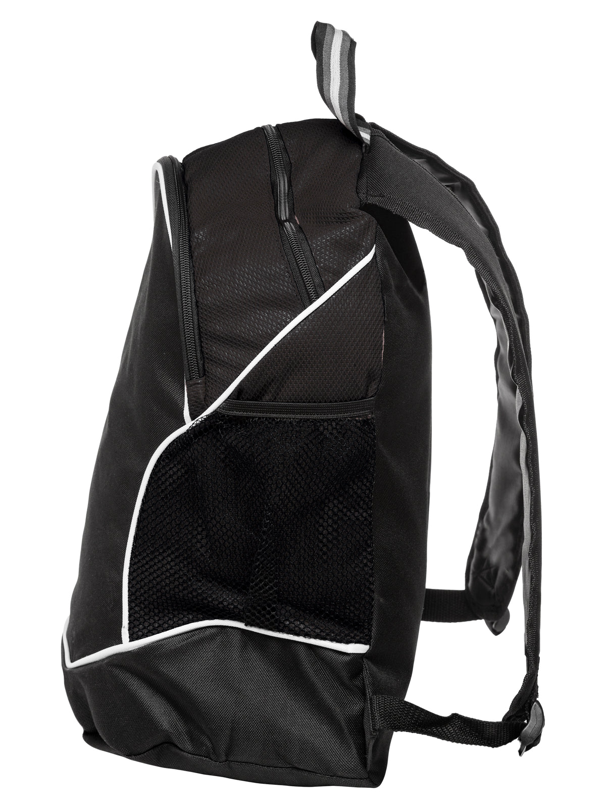 Clique Basic Backpack Schwarz, Seitenansicht links