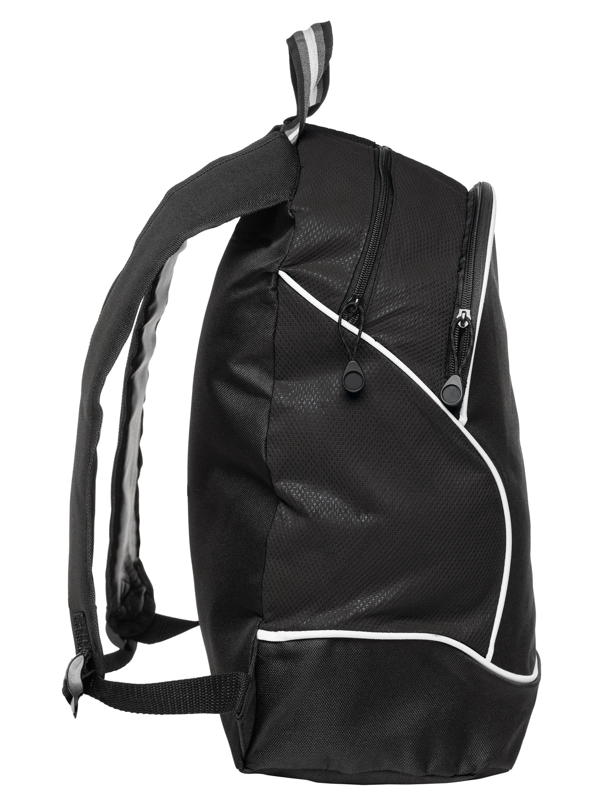 Clique Basic Backpack Schwarz, Seitenansicht rechts