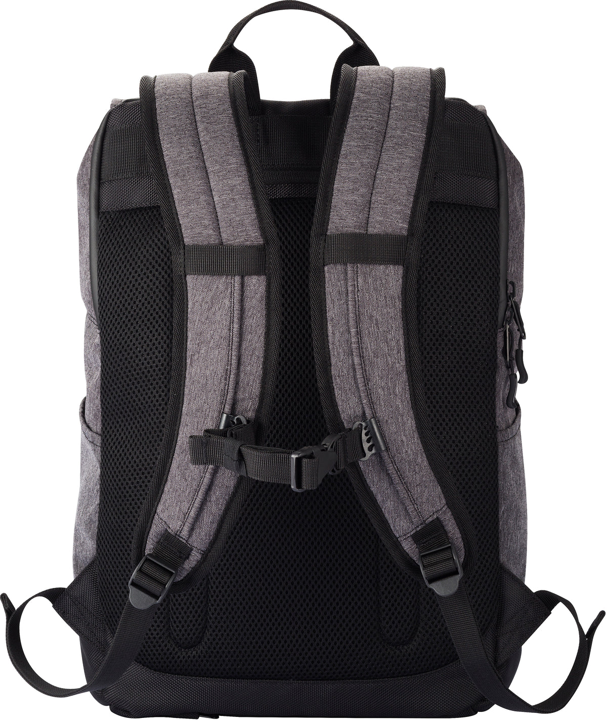 Clique Roll-Up Backpack Anthrazitmeliert, Rückansicht
