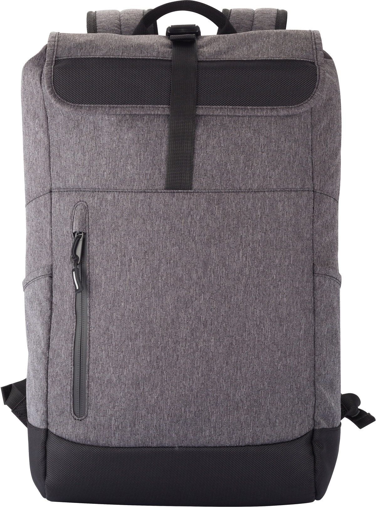 Clique Roll-Up Backpack Anthrazitmeliert, Detailansicht
