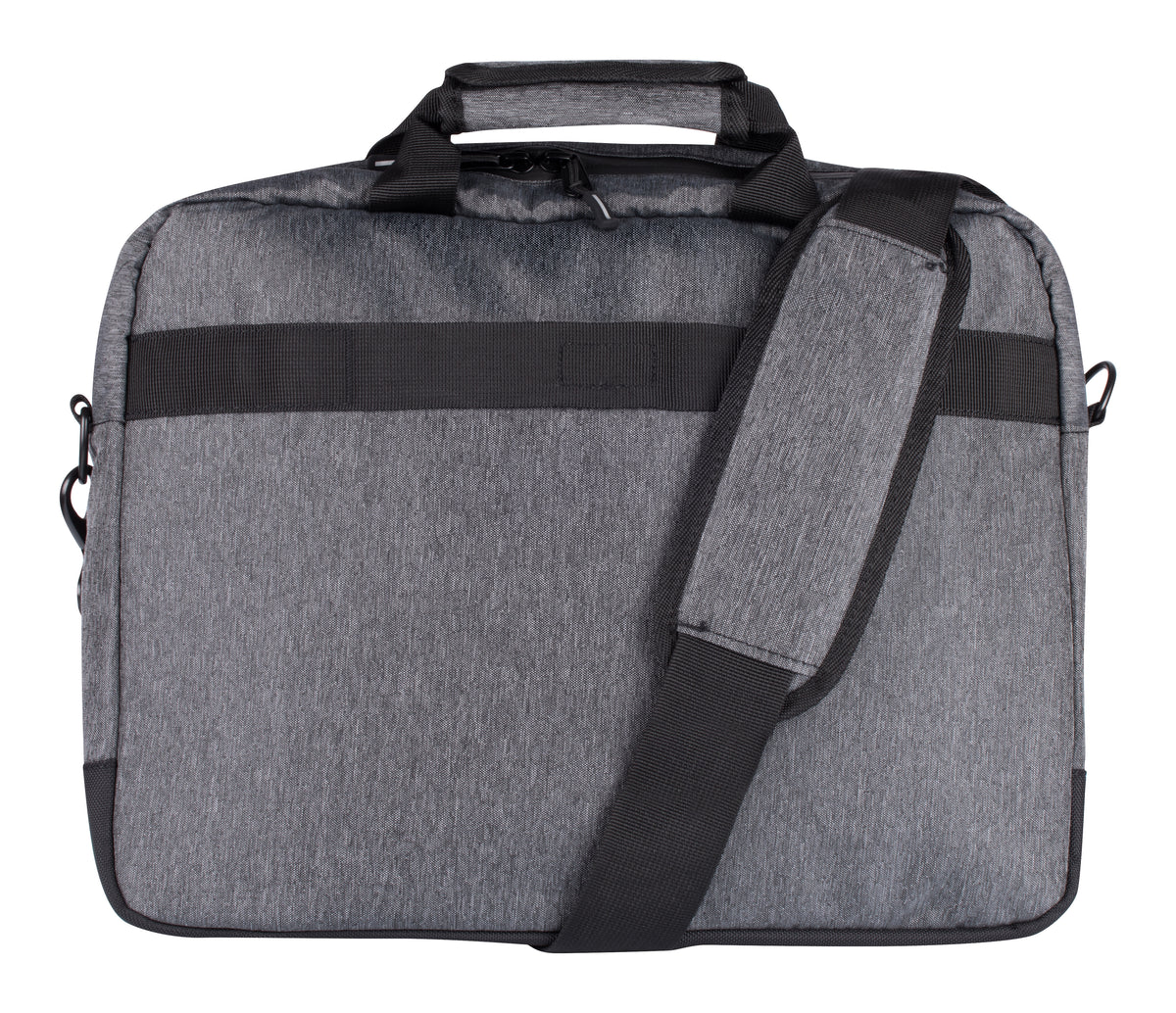 Clique Laptop Bag Anthrazitmeliert, Rückansicht