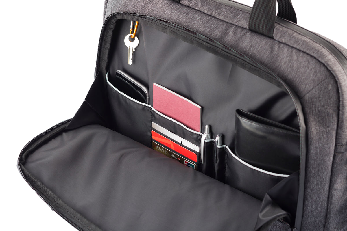 Clique Laptop Bag Anthrazitmeliert, Detailansicht