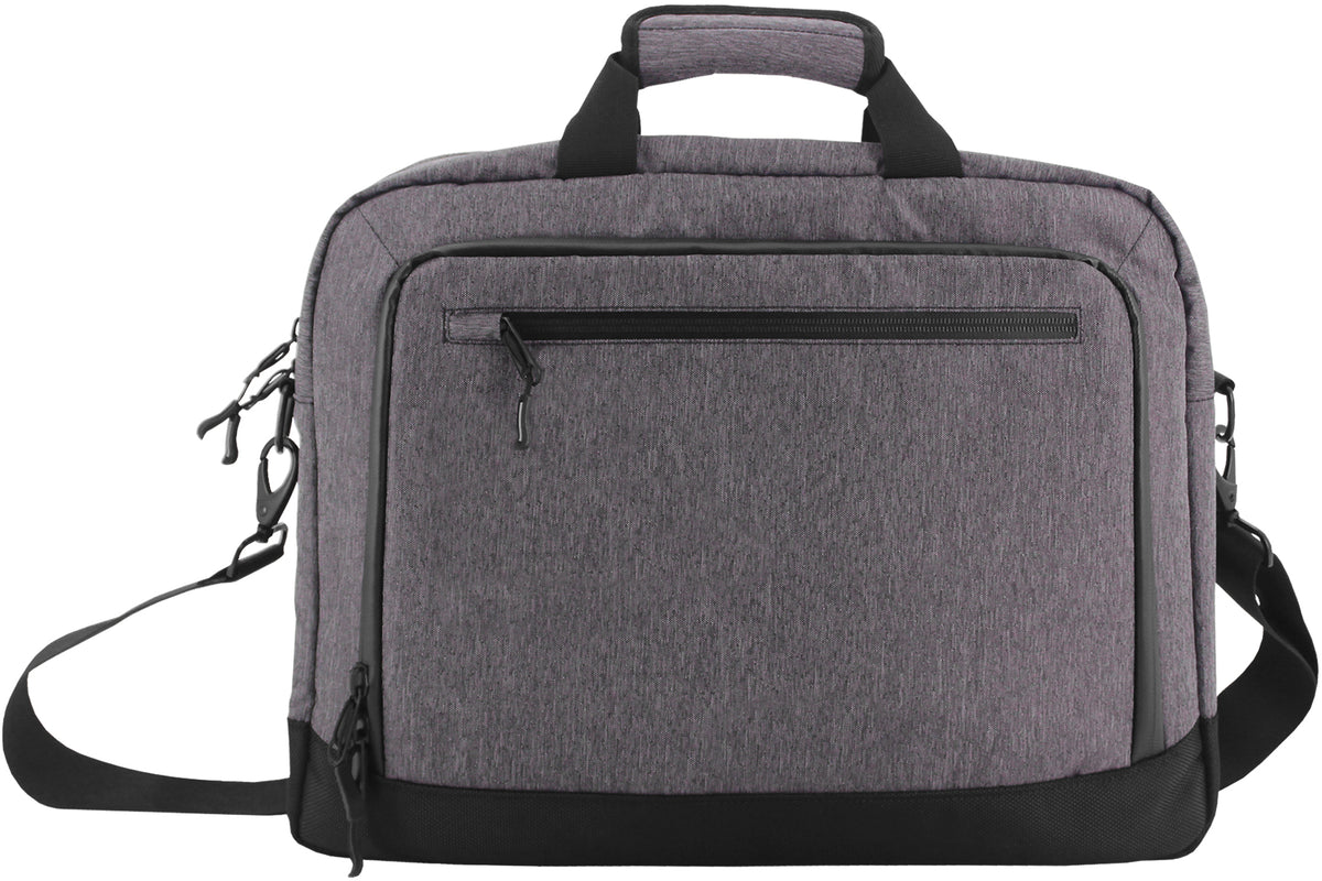 Clique Laptop Bag Anthrazitmeliert, Vorderansicht