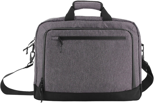 Clique Laptop Bag Anthrazitmeliert, Vorderansicht
