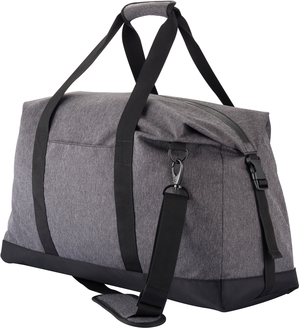 Clique Weekend Duffle Anthrazitmeliert, Vorderansicht Detail