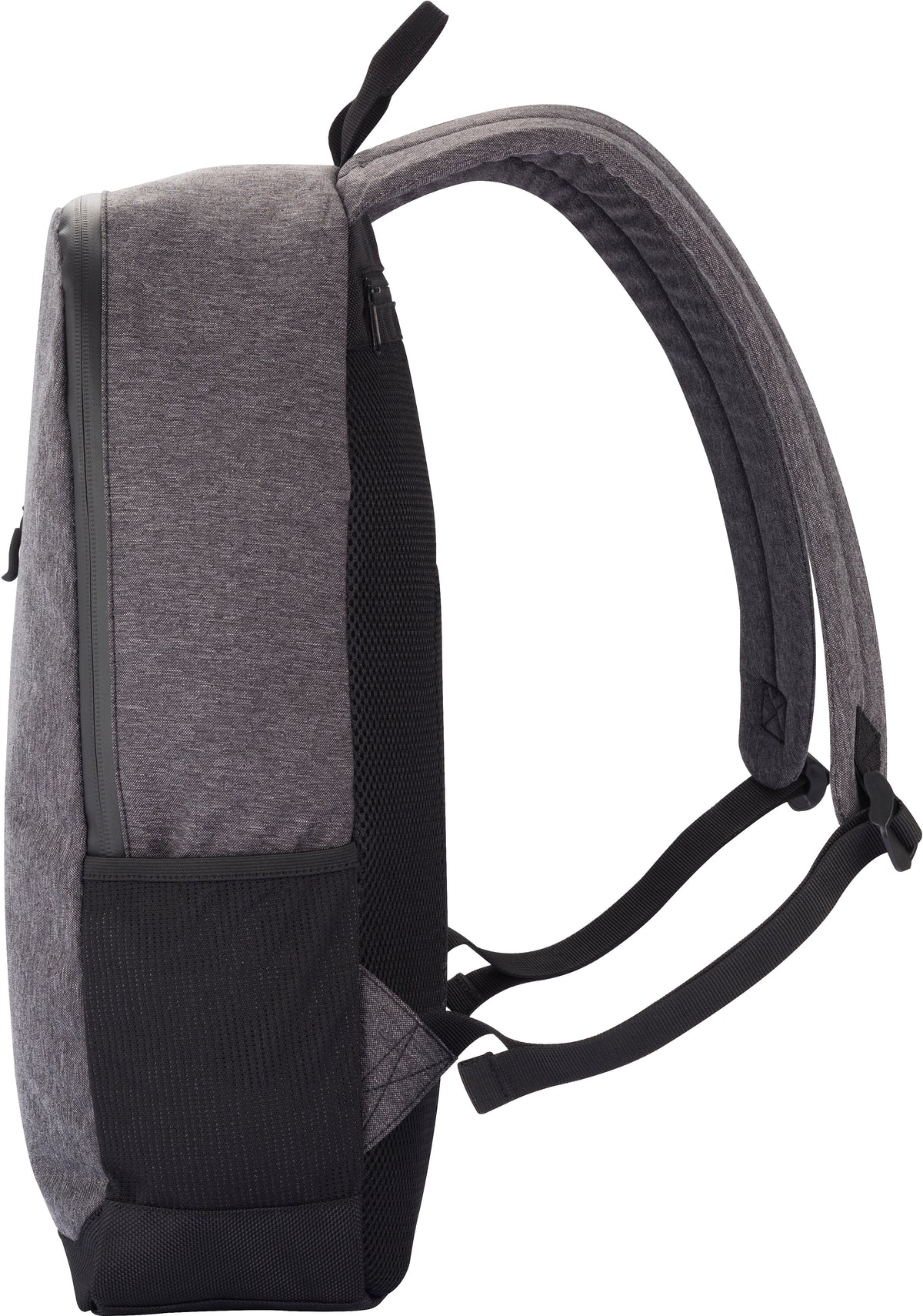Clique Street Backpack Anthrazitmeliert, Seitenansicht links