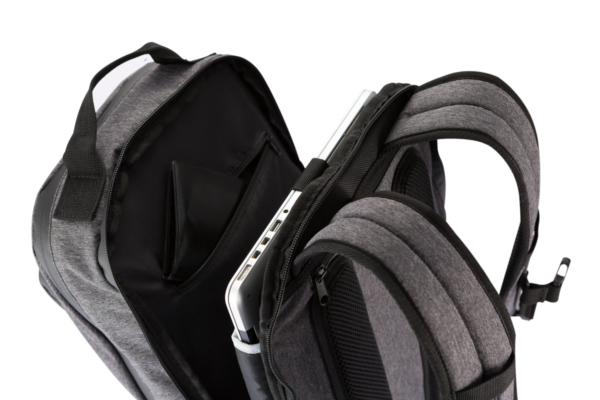 Clique City Backpack Anthrazitmeliert, Detailansicht