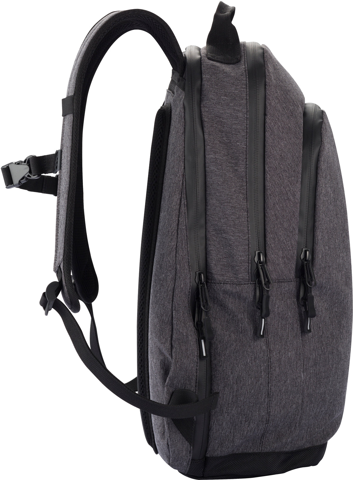 Clique City Backpack Anthrazitmeliert, Seitenansicht rechts